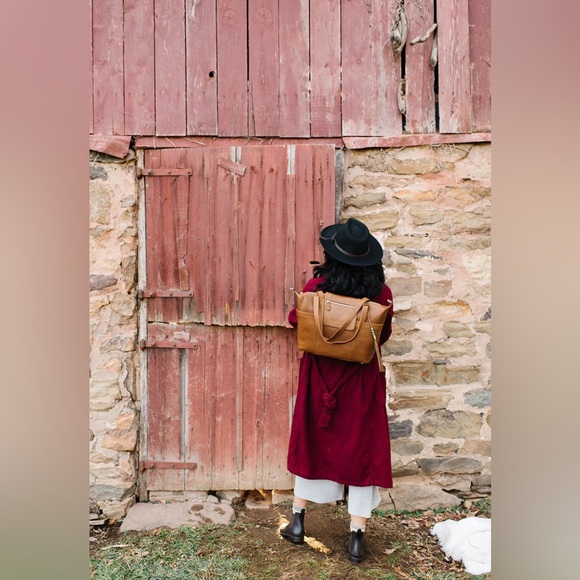 LILY JADE MADELINE buttery soft leather convertible handbag - Picture 4 of 13